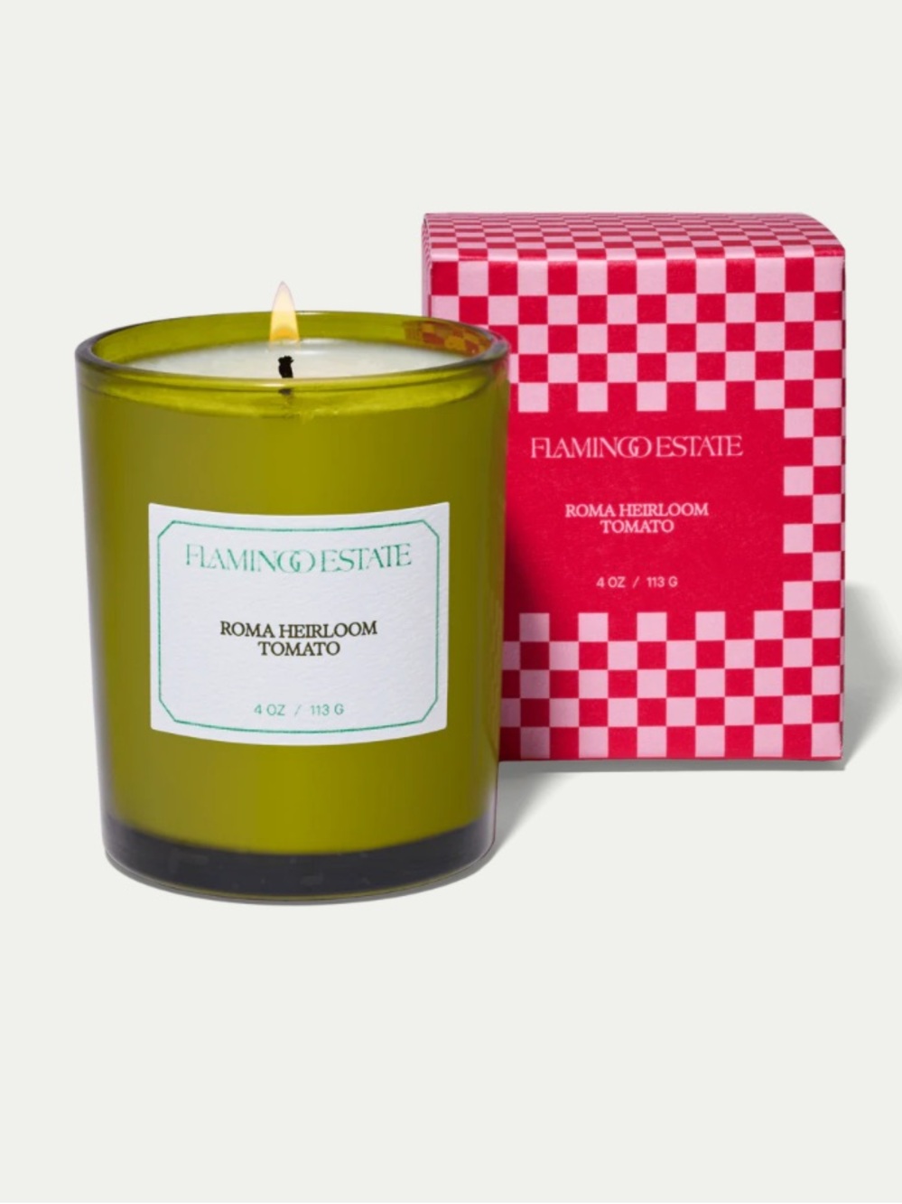 Roma Heirloom Tomato Scented Candle - Green